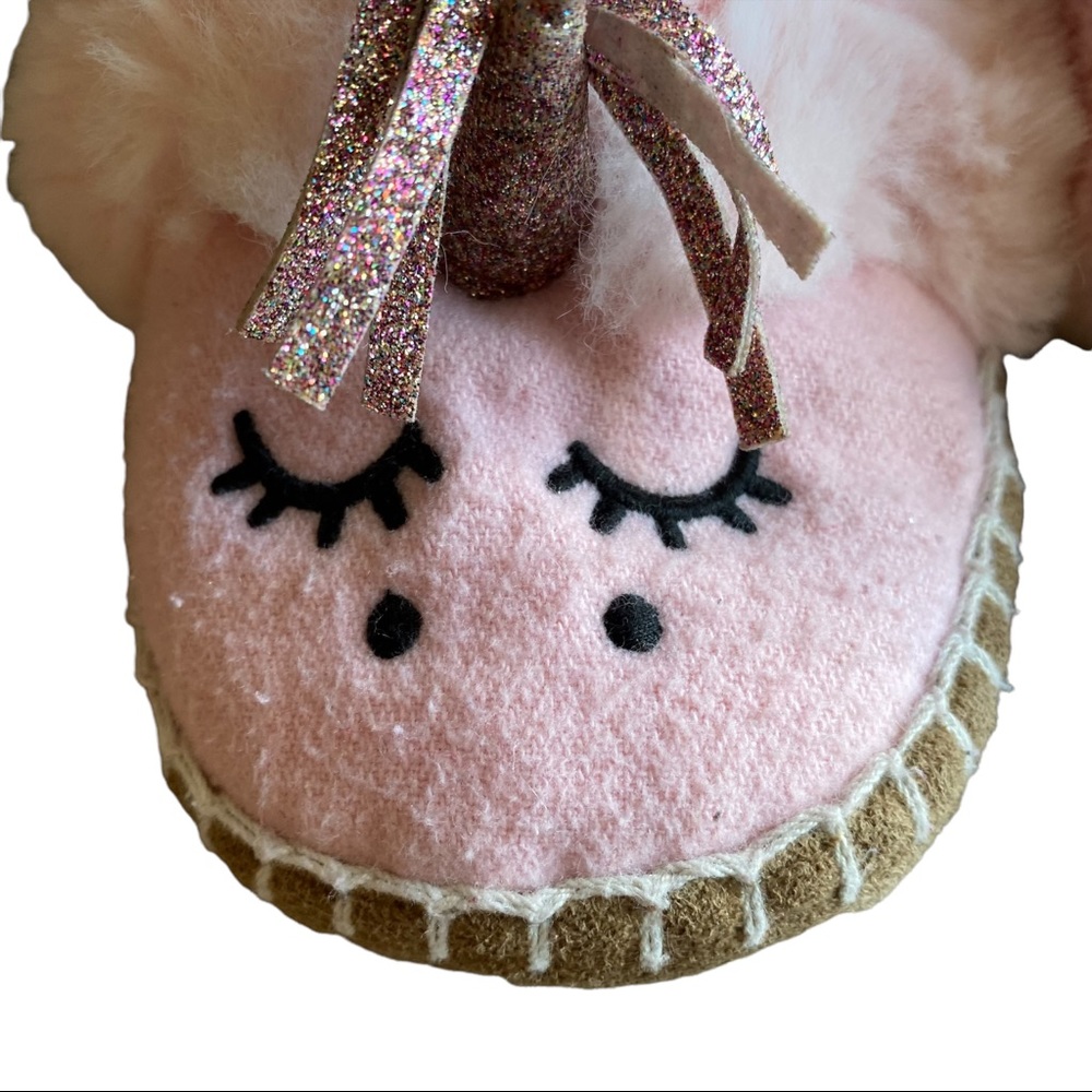 Hanna Andersson Pink Unicorn Slippers Size 9-10 - Picture 10 of 11